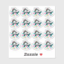 Roller Schaats Happy Mail Custom-Cut Vinyl Sticker