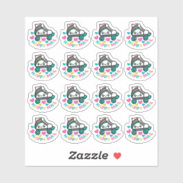 Roller Schaats Happy Mail Custom-Cut Vinyl Sticker