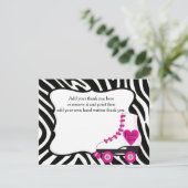 Roller Schaats - Hartelijk dank Bedankkaart (Staand voorkant)