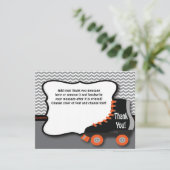 Roller Schaats - Hartelijk dank Bedankkaart (Staand voorkant)