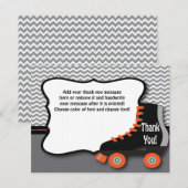 Roller Schaats - Hartelijk dank Bedankkaart (Voorkant / Achterkant)