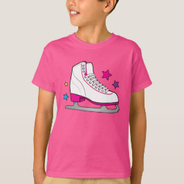 Roller Schaats in roze T-shirt