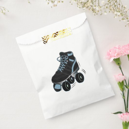Roller Schaats in zwart Bedankzakje (Gezegeld)