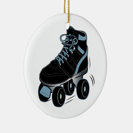 Roller-Schaats in zwart Keramisch Ornament (Rechts)