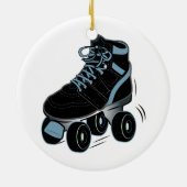 Roller-Schaats in zwart Keramisch Ornament (Achterkant)