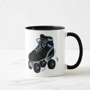 Roller-Schaats in zwart Mok