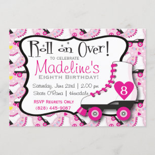 Roller Schaats Invitation#2 Kaart