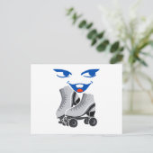 Roller Schaats is leuk Briefkaart (Staand voorkant)