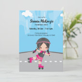 Roller Schaats Kaart (Staand voorkant)