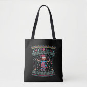 Roller Schaats-kerstmeisje Tote Bag (Voorkant)