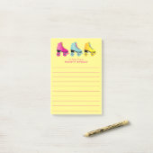 Roller Schaats Kind Cute Retro Skating Post-it Not Post-it® Notes (Op bureau)