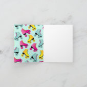 Roller Schaats Kind Schattige Schaatsen Briefpapie Notitiekaartje (Binnen)