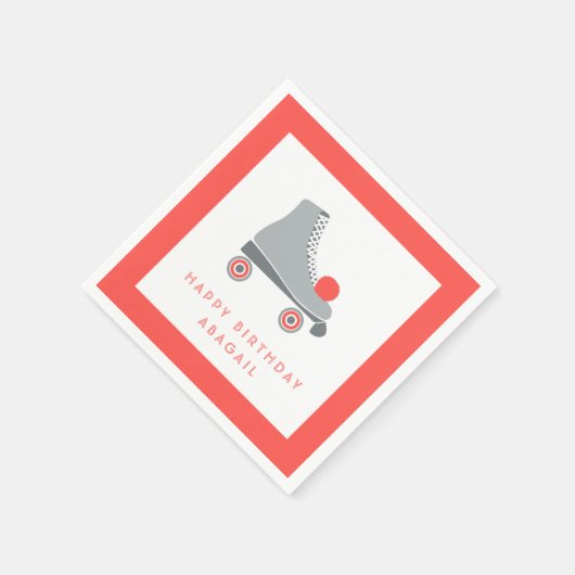 Roller Schaats - Koraal Servet (Hoek)