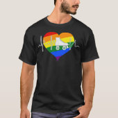 Roller Schaats LGBT-pride T-shirt (Voorkant)