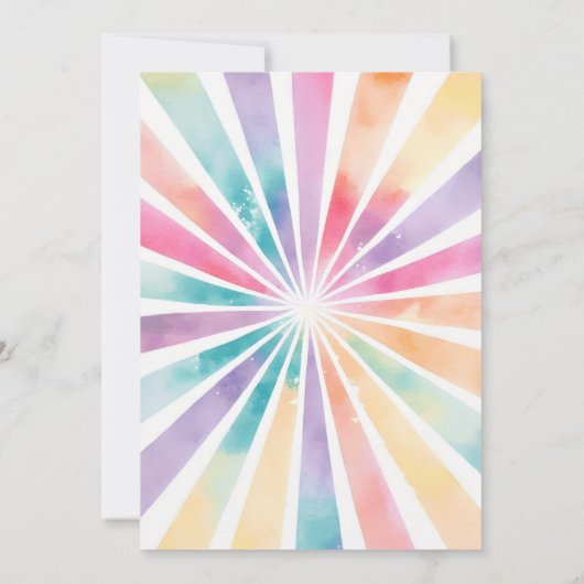 Roller Schaats Meisje Verjaardagsfeestuitnodiging Kaart (Achterkant)