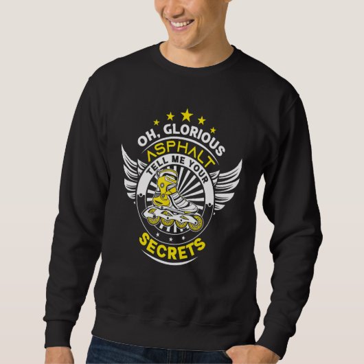 Roller Schaats Ontwerp Roller Blades Skater Stuff Trui (Voorkant)