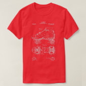 Roller Schaats Patent White T-shirt (Design voorkant)