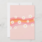 Roller Schaats Retro Groovy Birthday Invitations Kaart (Achterkant)