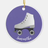 Roller Schaats Rollerskerende keramische Ornamente Keramisch Ornament (Voorkant)