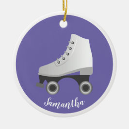 Roller Schaats Rollerskerende keramische Ornamente Keramisch Ornament