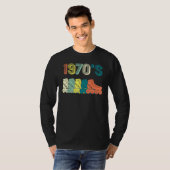 Roller Schaats Skating 70s Retro T-shirt (Voorkant volledig)