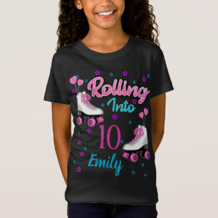 Roller Schaats Skating Custom Birthday MAtching T-shirt