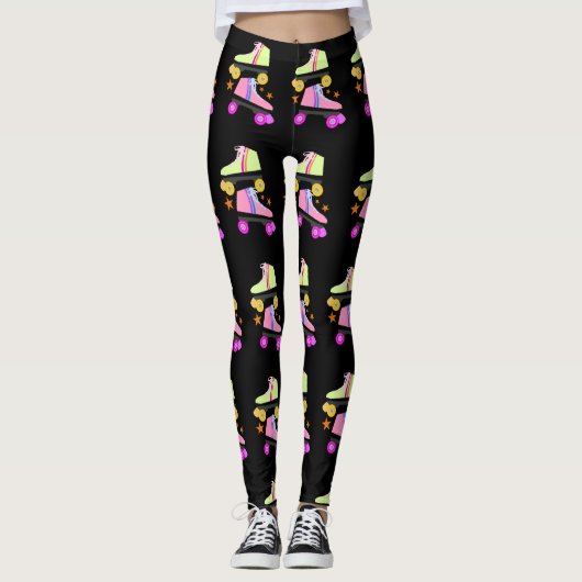 Roller Schaats stijl Leggings (Voorkant)