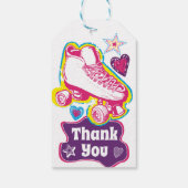Roller Schaats Verjaardagsfeestje Bedankt Favor Ta Cadeaulabel (Achterkant)