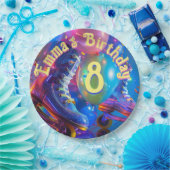 Roller Schaats Verjaardagsfeestje Papieren Bordje (Feest)