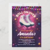 Roller Schaats verjaardagsfeestje - Sterrenstelsel Kaart (Voorkant)