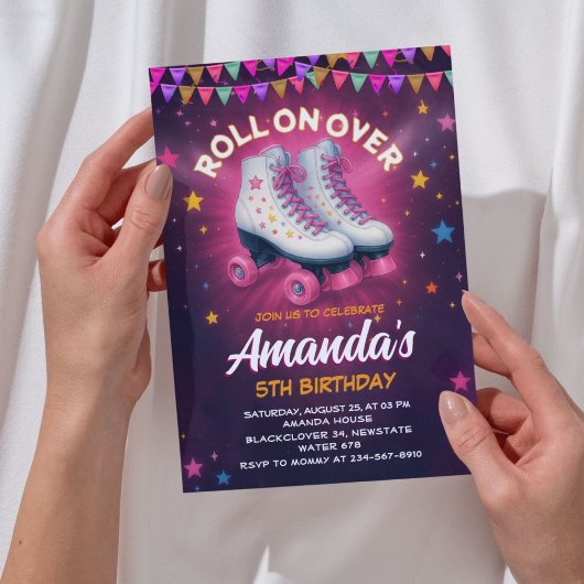 Roller Schaats verjaardagsfeestje - Sterrenstelsel Kaart
