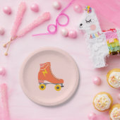 Roller Schaats Verjaardagspapier Borden Papieren Bordje (Feest)