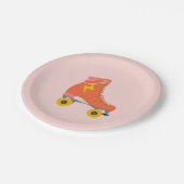 Roller Schaats Verjaardagspapier Borden Papieren Bordje (Gekanteld)