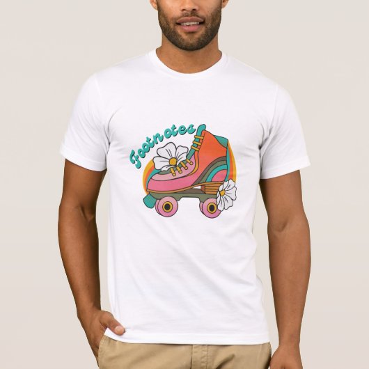 Roller Schaats Voetnoten Personeel Shirt (Voorkant)