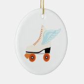 Roller Schaats Wing Keramisch Ornament (Rechts)