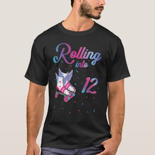 Roller Schaatsen 12 jaar O T-shirt (Voorkant)