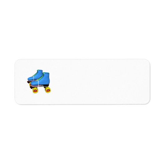 Roller schaatsen blauw etiket (Voorkant)