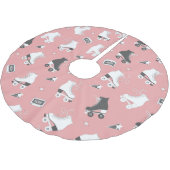 Roller schaatsen cassettepatroon. kerstboom rok (Gekanteld)