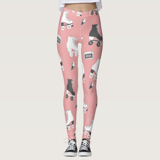 Roller schaatsen cassettepatroon. leggings (Voorkant)