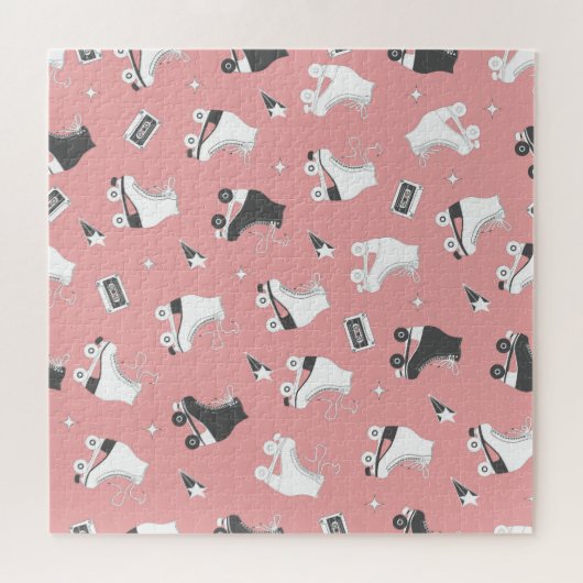 Roller schaatsen cassettepatroon. legpuzzel (Horizontaal)