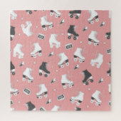 Roller schaatsen cassettepatroon. legpuzzel (Verticaal)