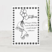 Roller Schaatsen Christmas Kaart – Modern Minimali (Voorkant)