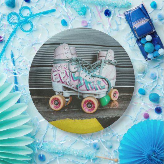 Roller Schaatsen Epic Papieren Bordje (Feest)