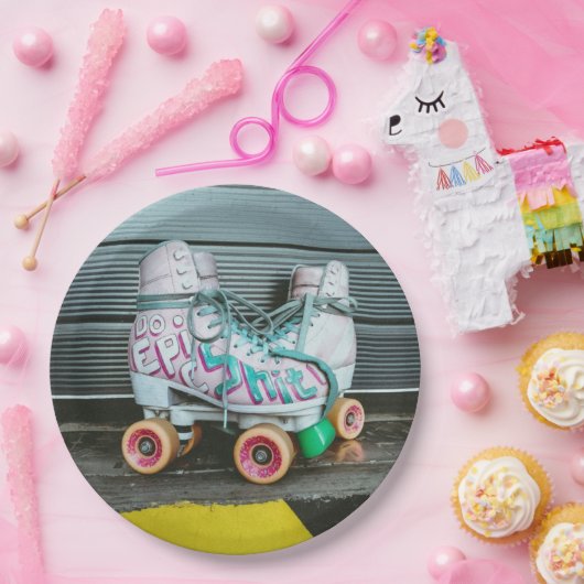 Roller Schaatsen Epic Papieren Bordje (Feest)