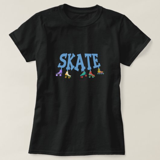 Roller Schaatsen Gealigneerd Skating Rollerblading T-shirt (Design voorkant)