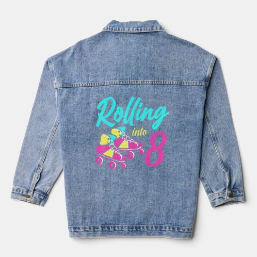 Roller Schaatsen in 8 jaar Lets Roll Im 8 Rollerbl Denim Jacket (Achterkant)