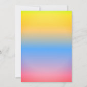 Roller Schaatsen Kitten Zwart Regenboog Verjaardag Kaart (Achterkant)