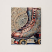  Roller schaatsen kunst. Legpuzzel (Verticaal)