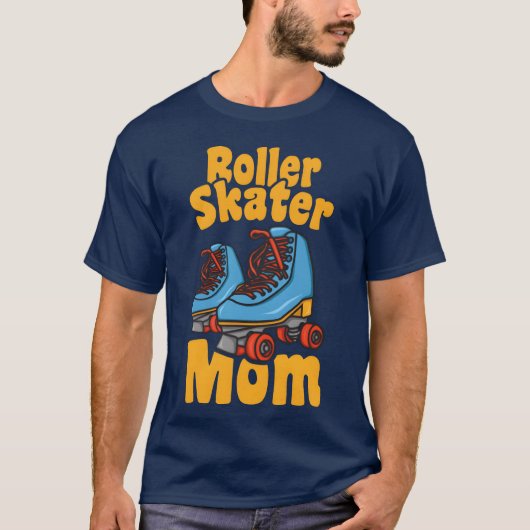 Roller Schaatsen Moederfamilie T-shirt (Voorkant)