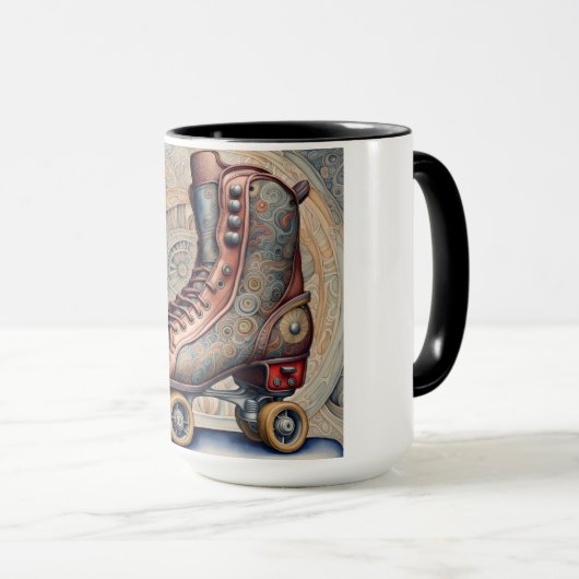 Roller schaatsen Mok (Voorkant rechts)